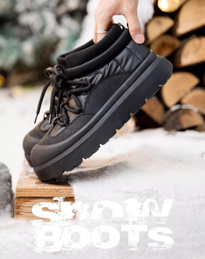 Snow Boots Velvet Warm Short Barrel Cotton Non-Slip Thick Bottom Men's Boot