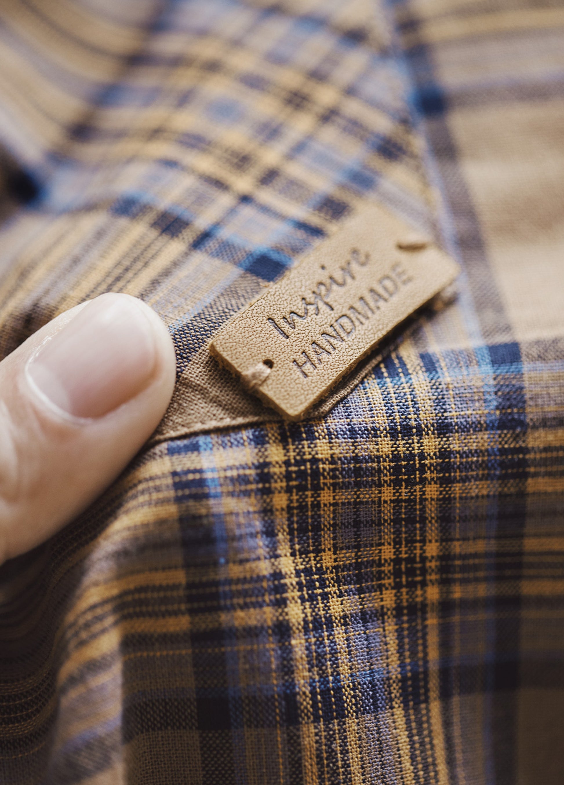 American Retro Plaid Thin Long-Sleeved Pure Cotton Brown Men's Shirt - Harmony Gallery