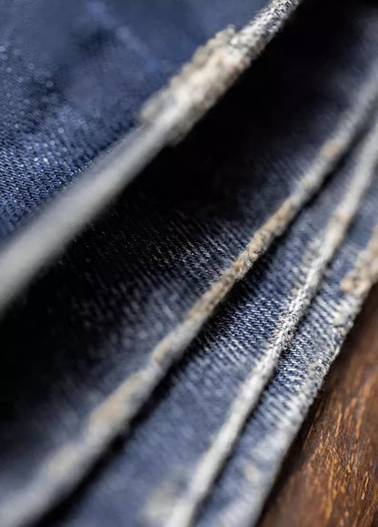 American Retro Washed Denim Detroit Distressed Short Coat Daily Men's Jacket - Harmony Gallery