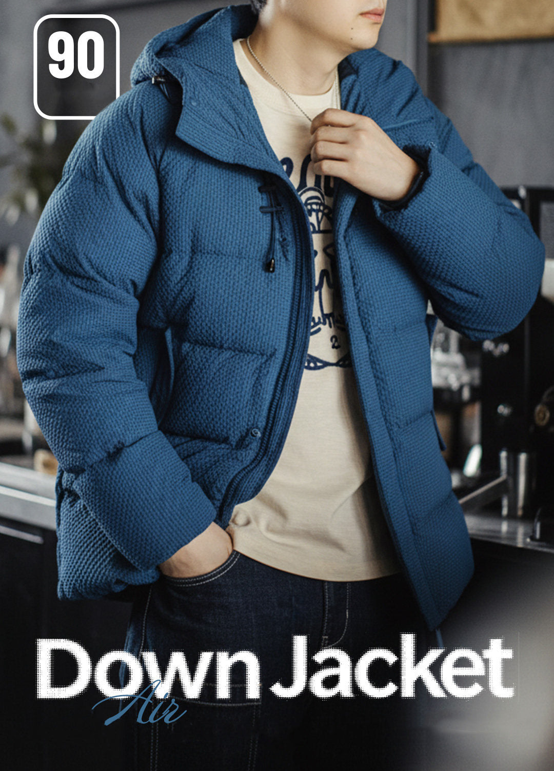 American Workwear Seersucker Outerwear High Loft Textured Men's Jacket