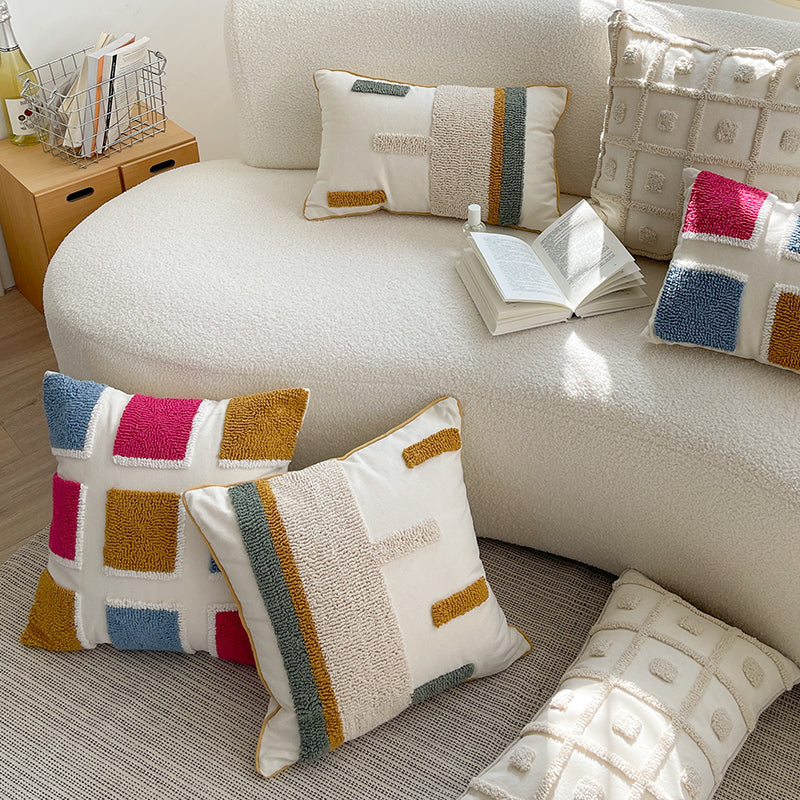 Уютные и шикарные текстурированные современные декоративные подушки