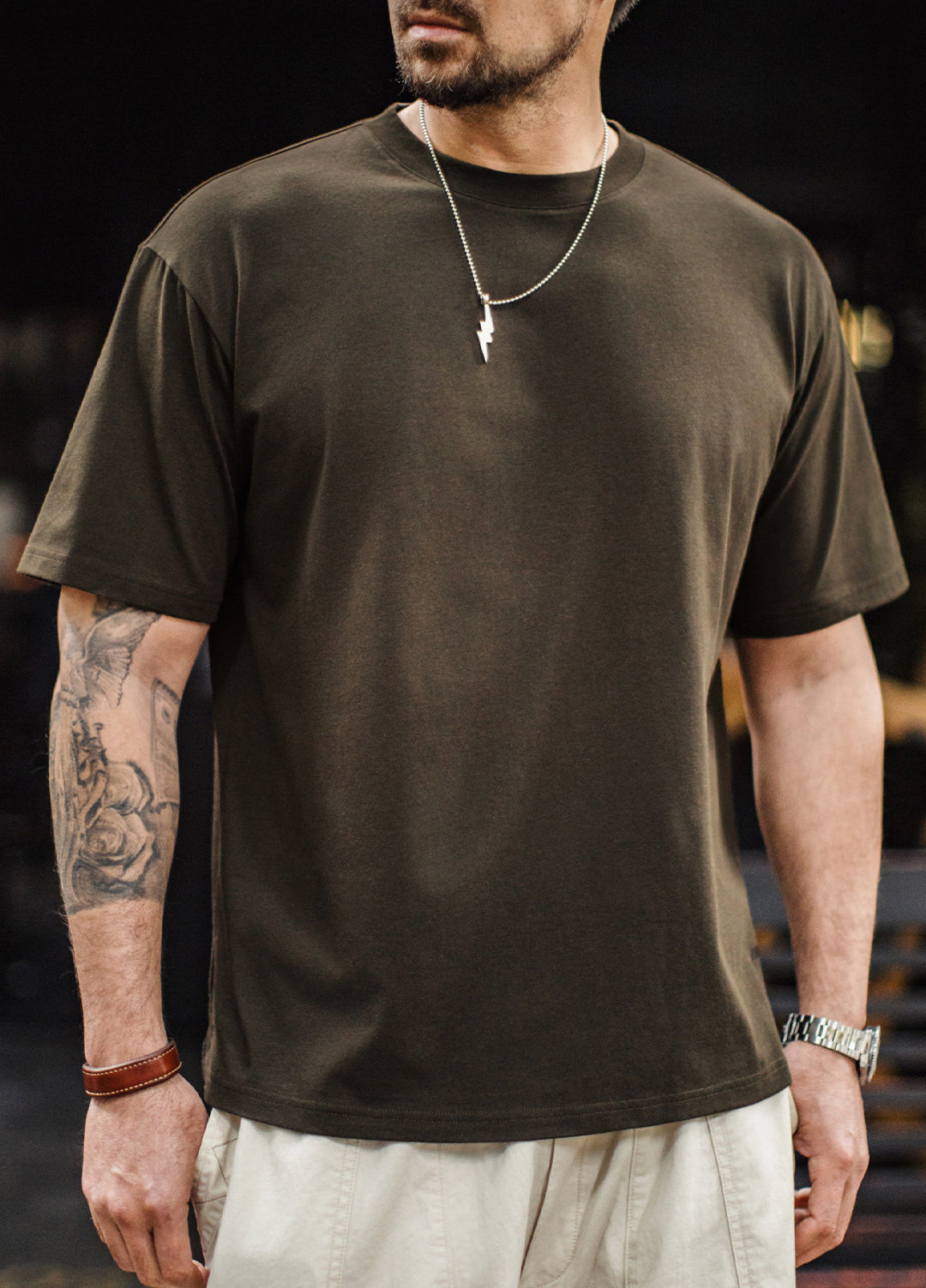 American Mint Cool Breathable Simple Sporty Quick-Drying Thin Men's T-Shirt