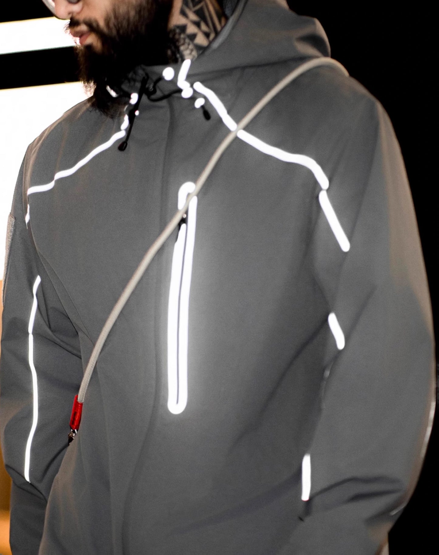 American Lightsaber Functional Reflective Three-Proof Wear-Resistant Mountaineering Men's Jacket