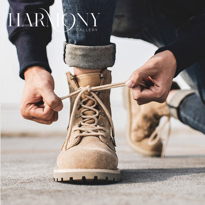 British Style Tactical Tooling Retro Men's Combat Boot - Harmony Gallery