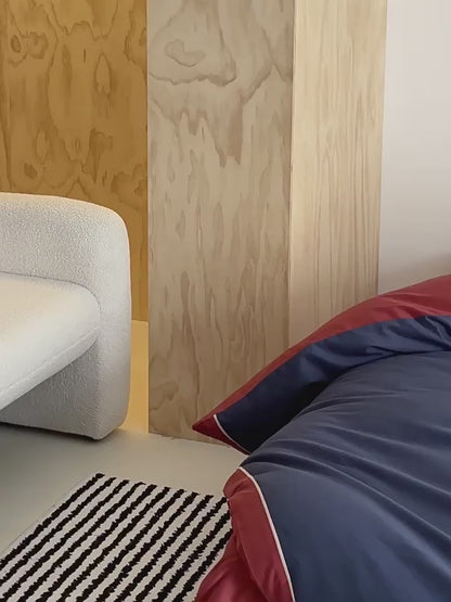 Winter Santa Claus Thickened All-Cotton Brushed Warm Four-Piece Bed Set