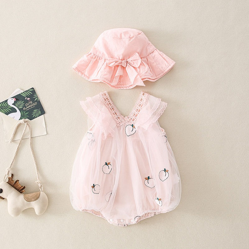Cute Summer Triangle Baby Wrapping Girl's Romper - Harmony Gallery