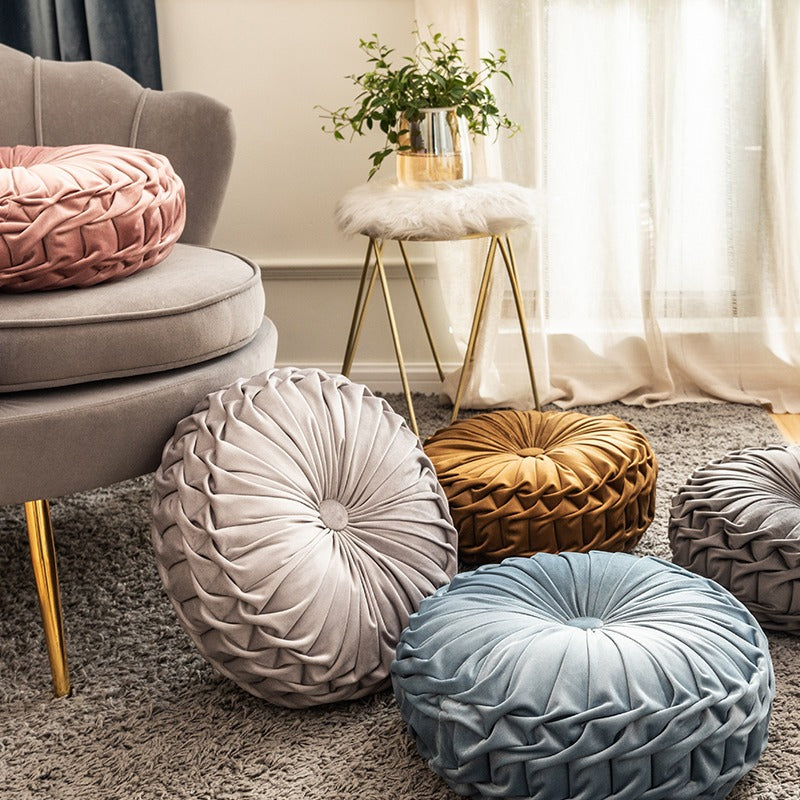 European Light Luxury Handmade Round Living Room Cushion - Harmony Gallery