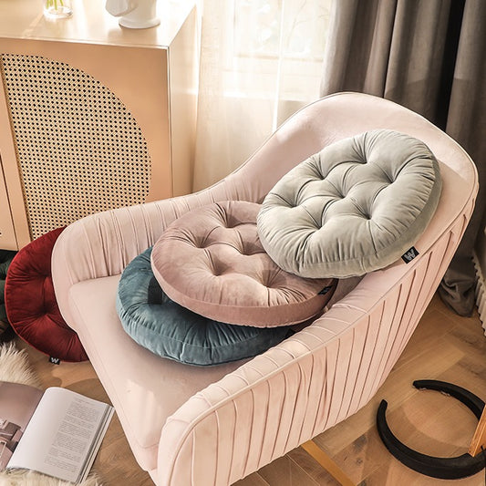 Velvet Thickened Warm Winter Round Chair Cushion - Harmony Gallery