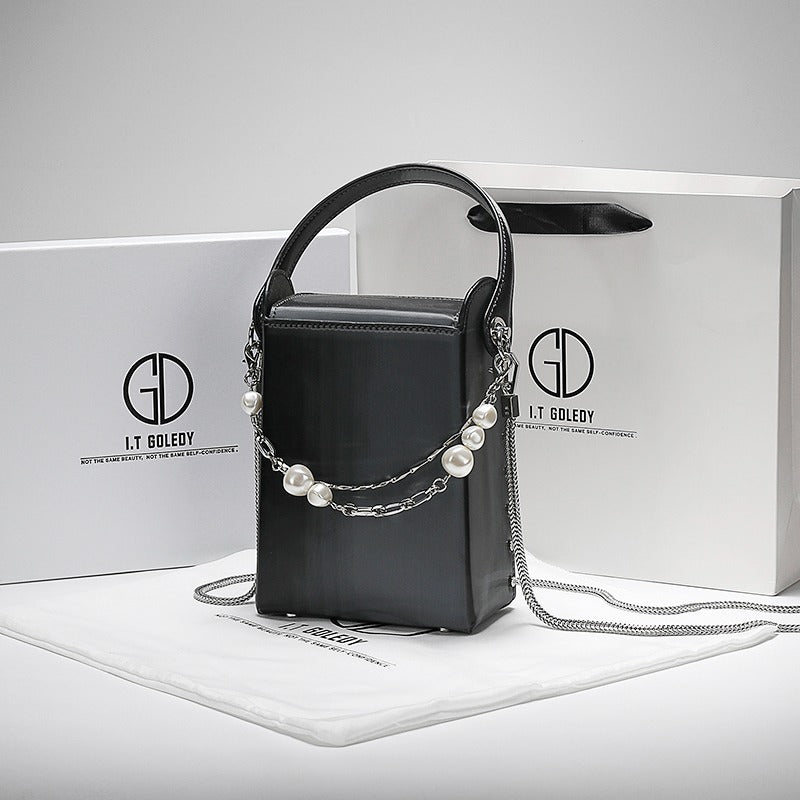 Olivia Black Cigarette Case Mobile women's handbag - Harmony Gallery