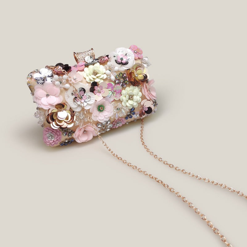 Flower Fairy Party French Crowd Sequin Women's Bag