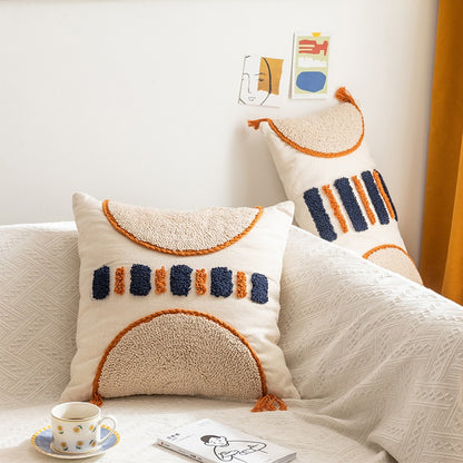Handmade Moroccan Cotton Pillow Decoration Sofa Cushion