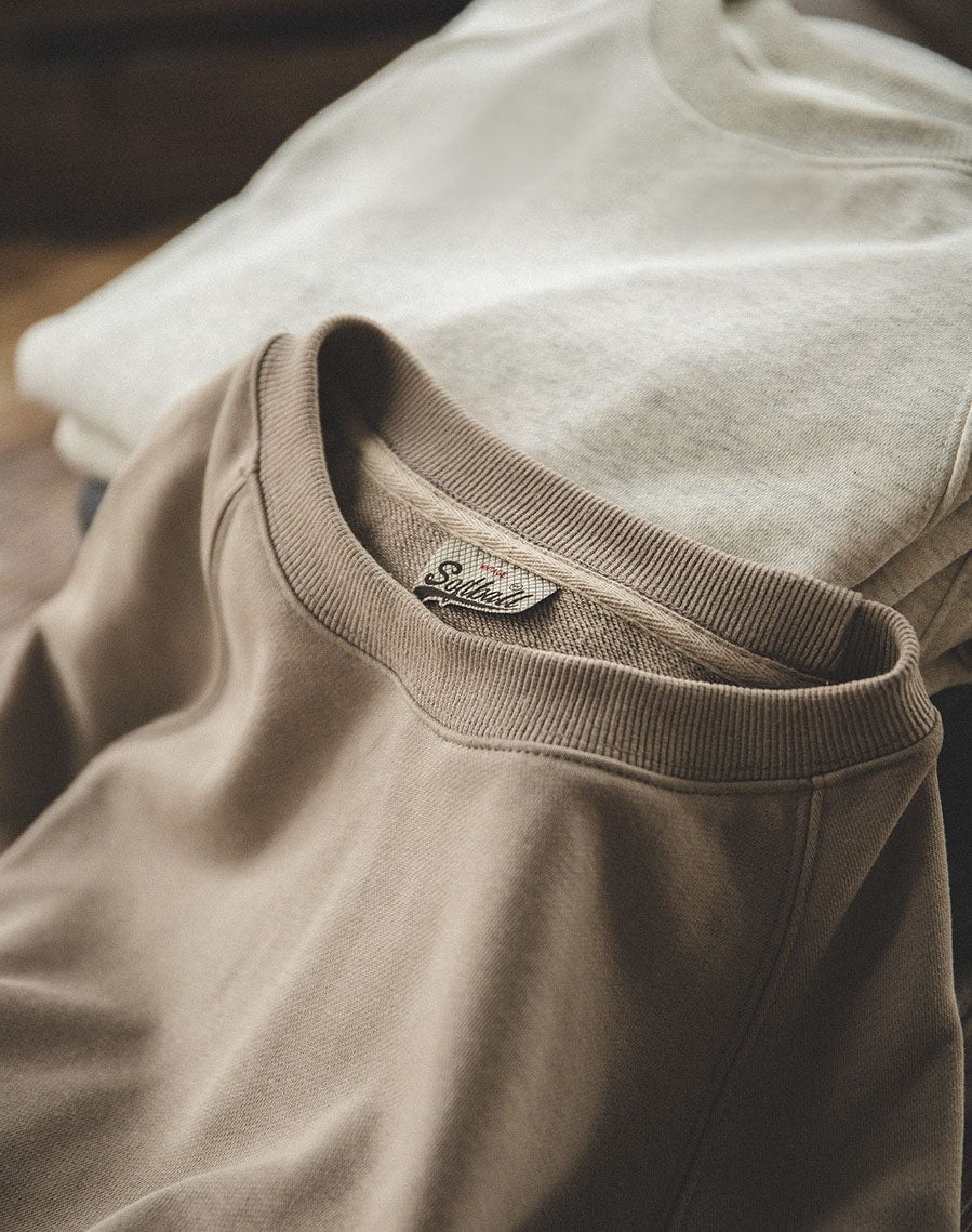 Tooling Retro Terry Cloth Round Neck Men's Sweater - Harmony Gallery