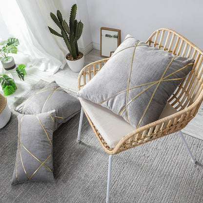 Minimal Velvet Light Luxury Living Room Sofa Cushion