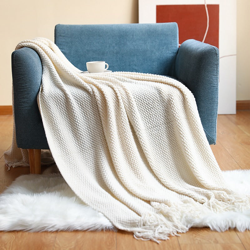 Multifunctional Four Seasons Knitted Decoration Sofa Blanket