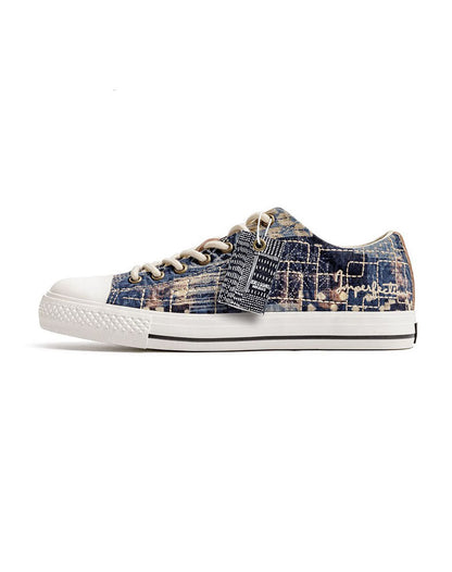 Casual All-Match Retro Low Top Canvas Unisex Shoes - Harmony Gallery