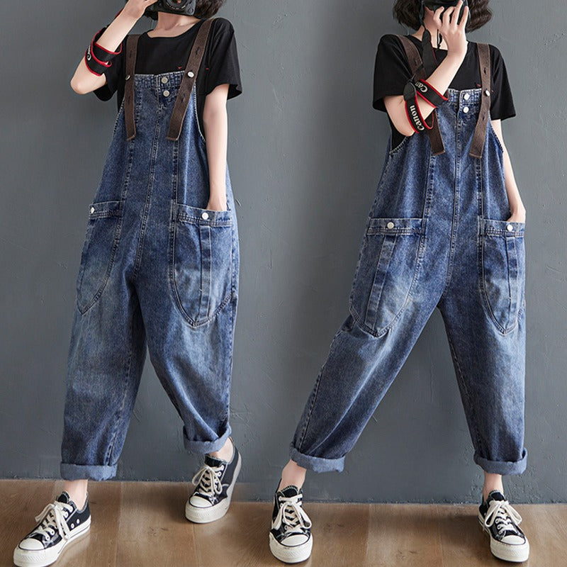 Casual Crotch Thick Harem Women's Overall - Harmony Gallery