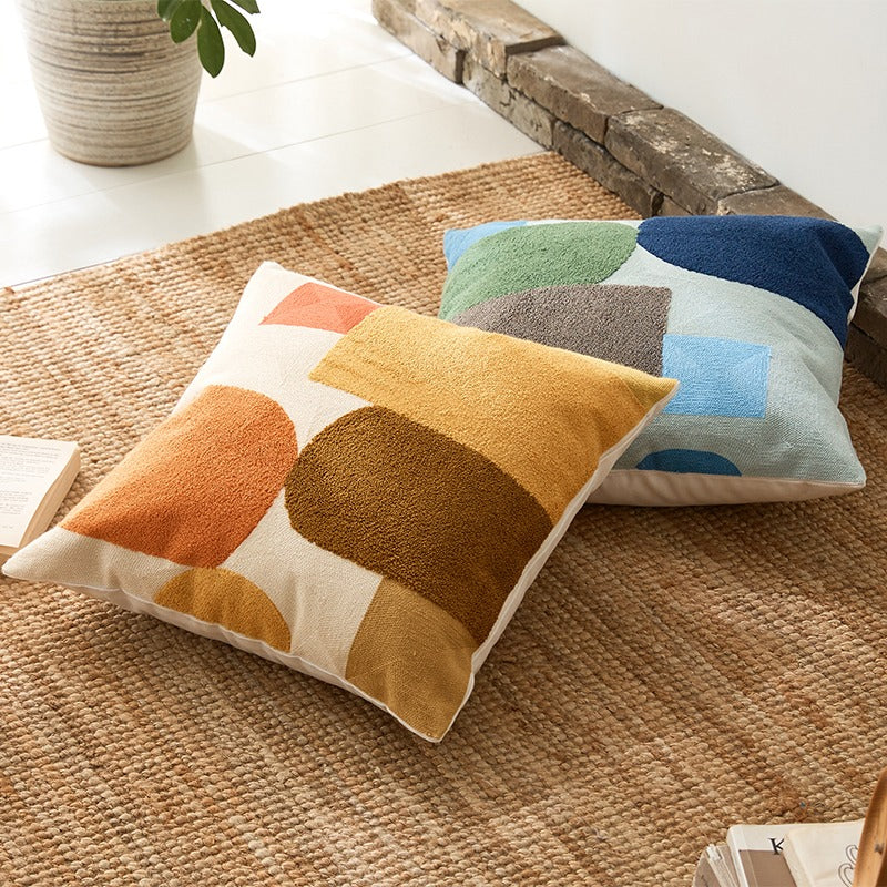 Nordic Decorative Cotton Embroidered Living Room Pillowcase