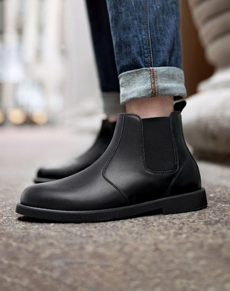 Chelsea Martin British Leather Black Leather Men's Boot - Harmony Gallery