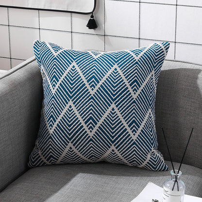 Rectangular Nordic Cotton & Linen Sofa Living Room Cushion - Harmony Gallery