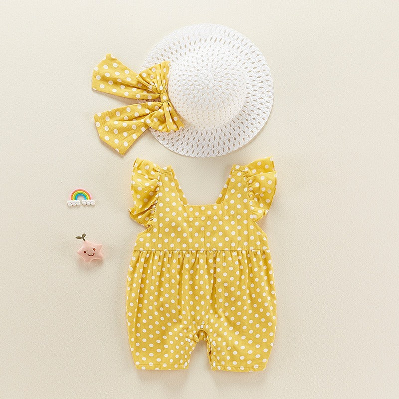 Summer Thin Suit Onesie Sleeveless Cute Baby Girl's Romper - Harmony Gallery