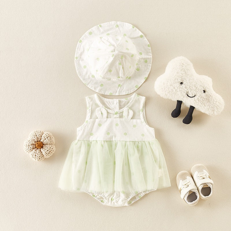 Cute Cotton Summer One-Piece Baby Girl's Romper - Harmony Gallery