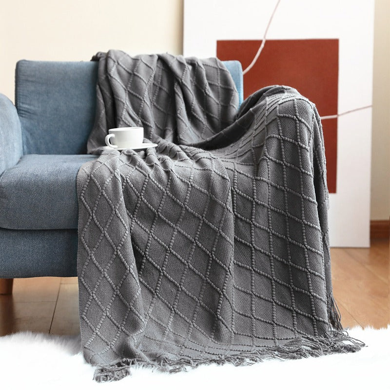 Four Seasons Knitted Nordic Style Sofa Decoration Blanket