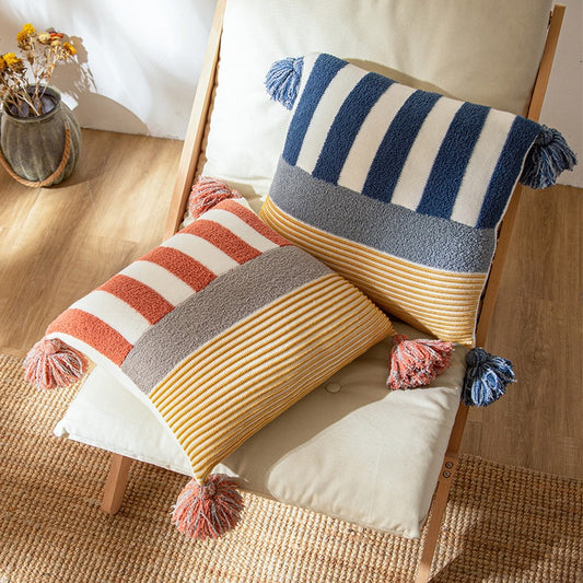 Wind Plush Tufted Pillow Living Room Sofa Cushion - Harmony Gallery