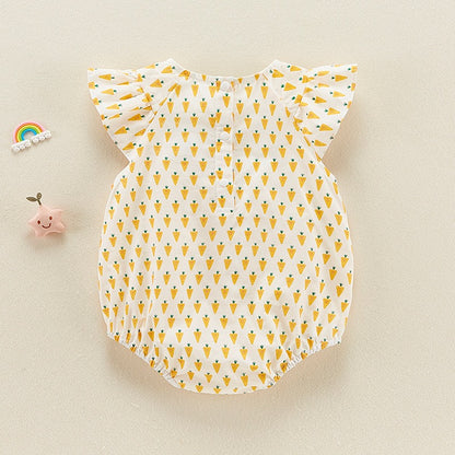 Summer Thin Cotton One-Piece baby Girl's Romper - Harmony Gallery