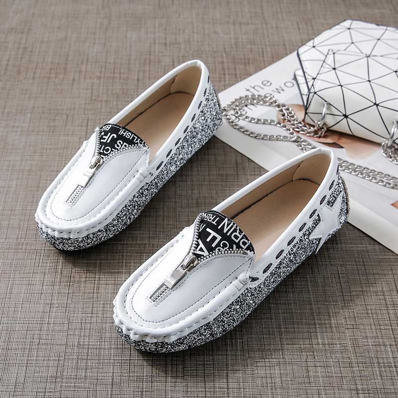 Sequined All-Match Soft-Soled Non-Slip Women's Loafer - Harmony Gallery