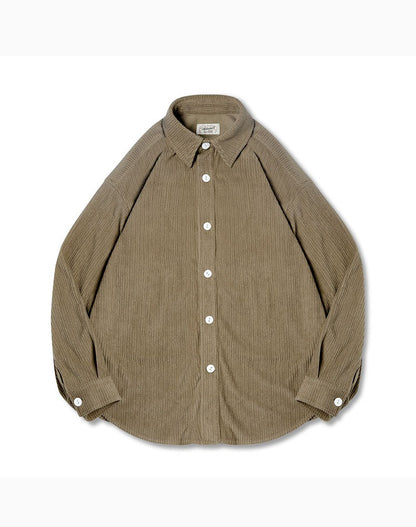 Workwear Retro Jacquard Knit Loose Men's Shirt