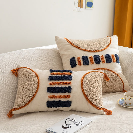 Handmade Moroccan Cotton Pillow Decoration Sofa Cushion - Harmony Gallery