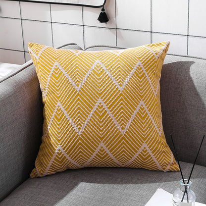 Rectangular Nordic Cotton & Linen Sofa Living Room Cushion