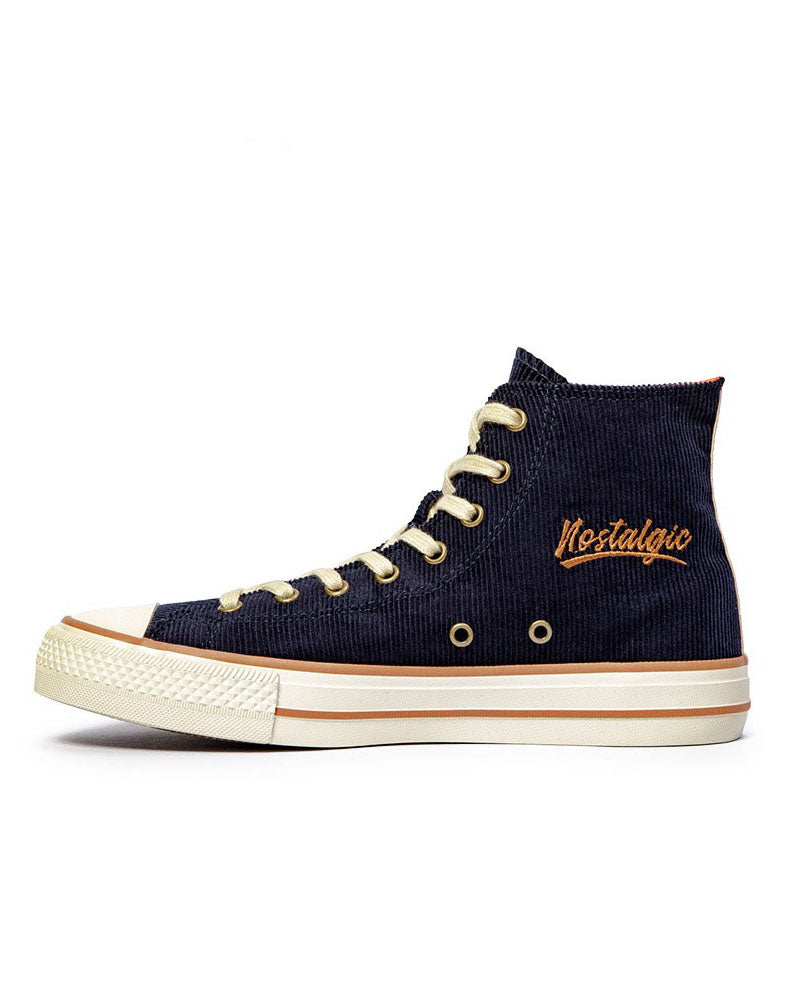 Corduroy High-Top All-Match Casual Men's Canvas Shoes - Harmony Gallery