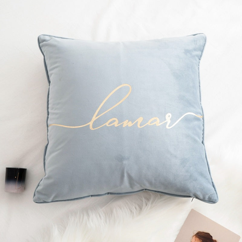 Light Luxury Nordic Velvet Living Room Lumbar Cushion - Harmony Gallery