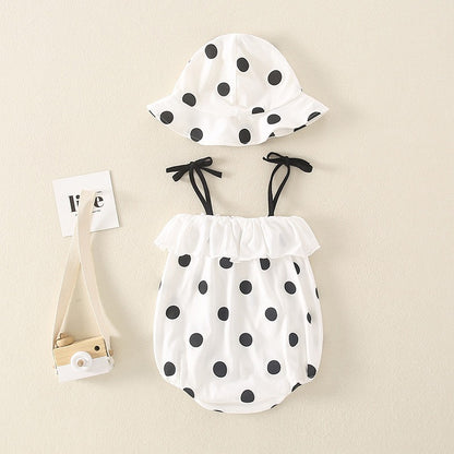Sling Triangle Summer One-Piece Baby Girl's Romper