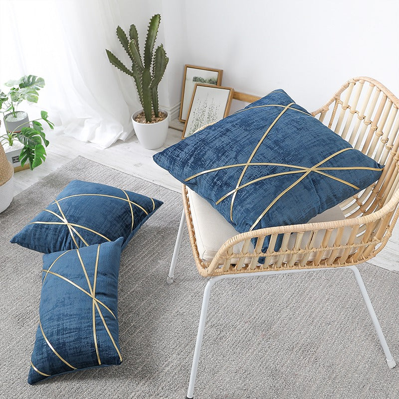 Minimal Velvet Light Luxury Living Room Sofa Cushion - Harmony Gallery