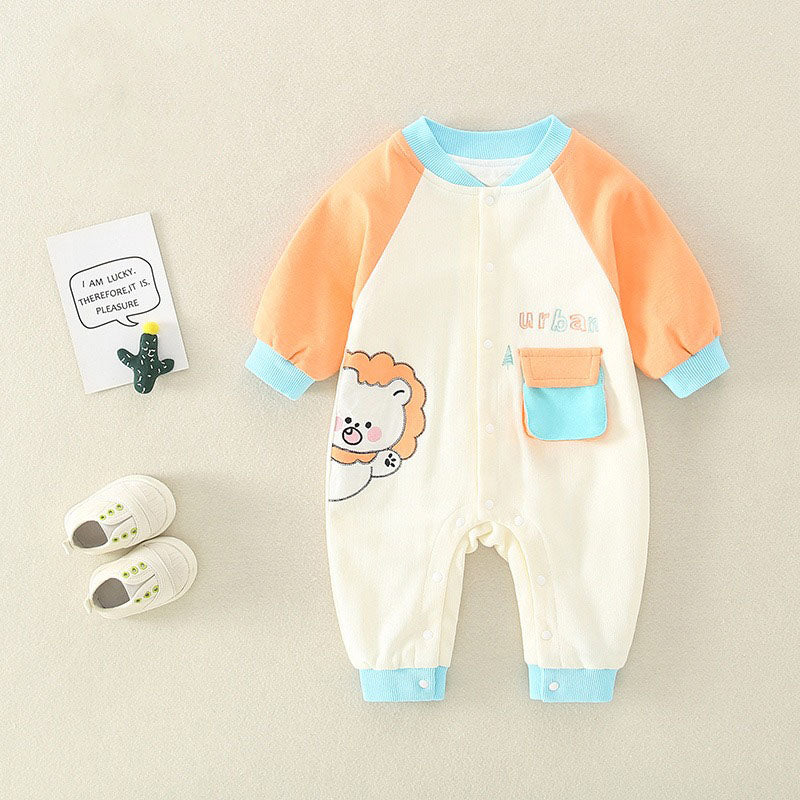 Newborn Long-Sleeved Cute Baby Boy's Romper - Harmony Gallery