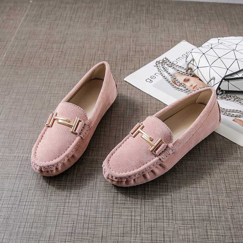 Genuine Leather Fashion Soft Scoop Women's Loafer - Harmony Gallery