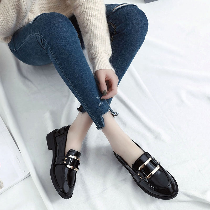 All-Match British Style One-Step Flat Women's Loafer - Harmony Gallery