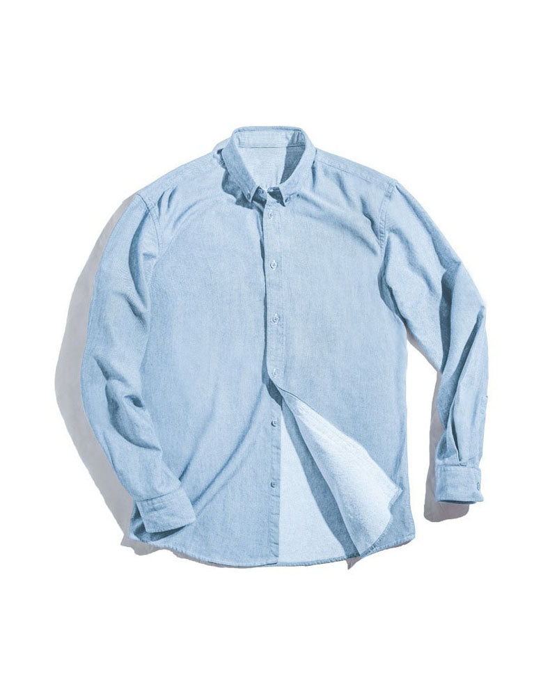 Retro Brushed Oxford Business Casual Men's Shirt - Harmony Gallery