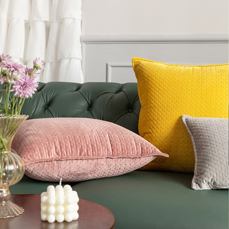 Holland Velvet Embossed European Livingroom Sofa Cushion - Harmony Gallery