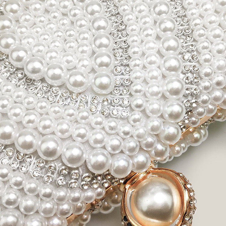 Diamond Pearl High-End Bridal Wedding Women's Clutch Bag - Harmony Gallery