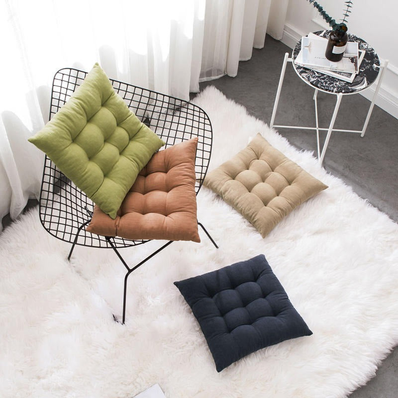Four Seasons Cotton Sedentary Office Chair Futon Cushion - Harmony Gallery