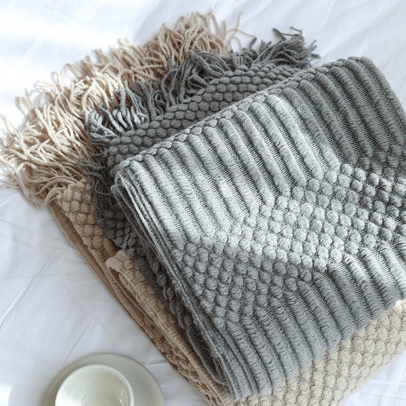 Multifunctional Nordic Style Decoration Sofa & Bed Blanket - Harmony Gallery