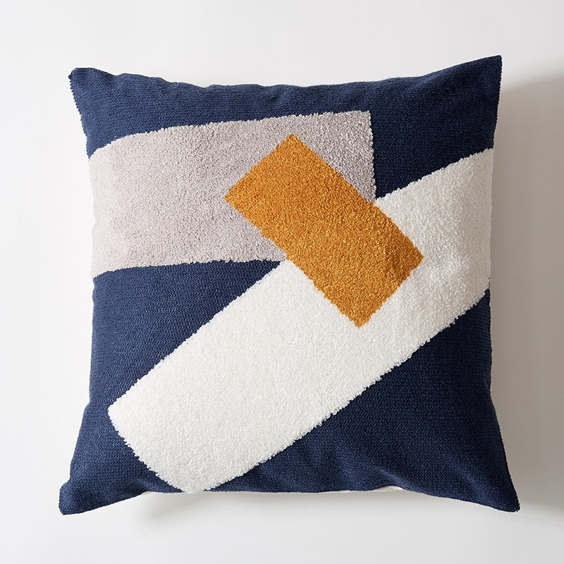 Nordic Cotton Embroidery Simple Living Room Sofa Cushion