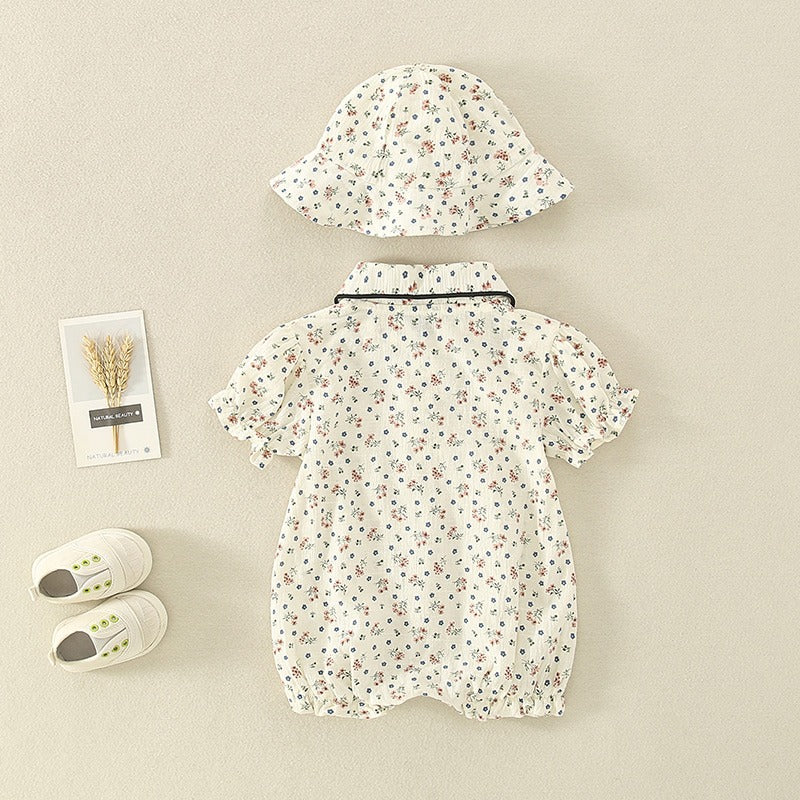 Thin One-Piece Suit Full Moon Summer Baby Girl's Romper - Harmony Gallery