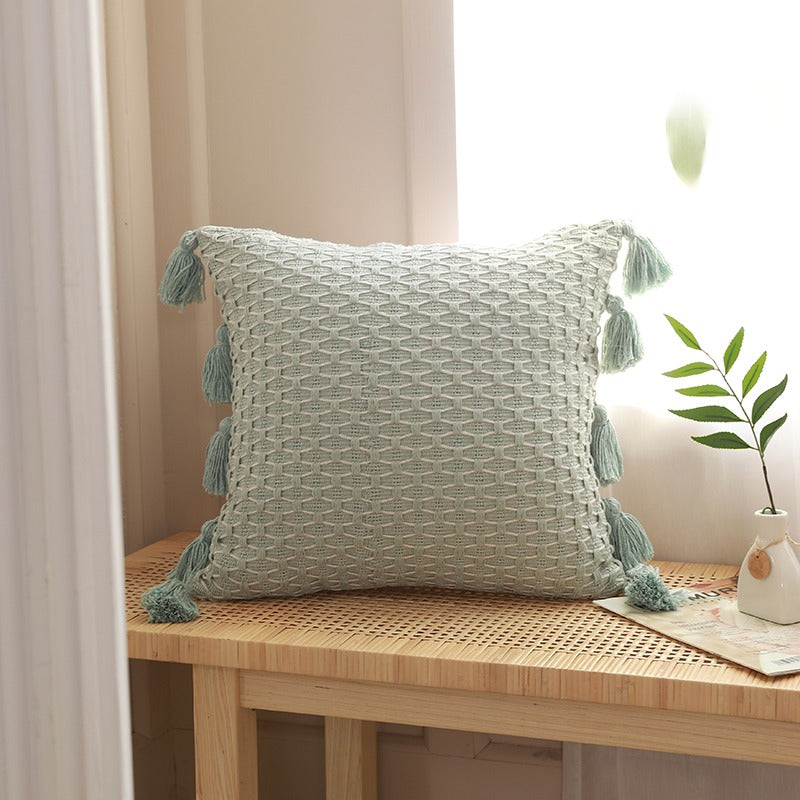 Nordic Style Cotton Knitted Pillow Decoration Sofa Cushion - Harmony Gallery