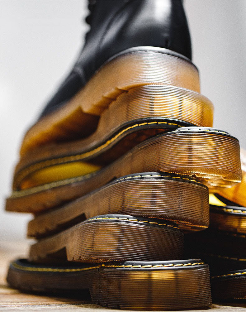 Mid-Cut Tooling All-Match British Style Unisex Martin Boot - Harmony Gallery