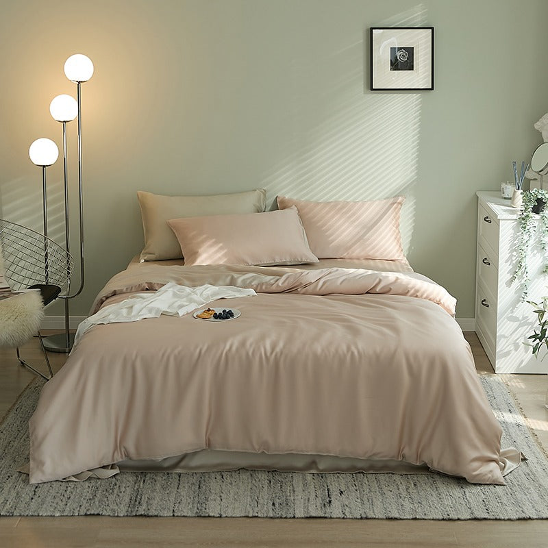 Light Luxury Tencel Four-Piece Summer Sleeping Bed Set - Harmony Gallery