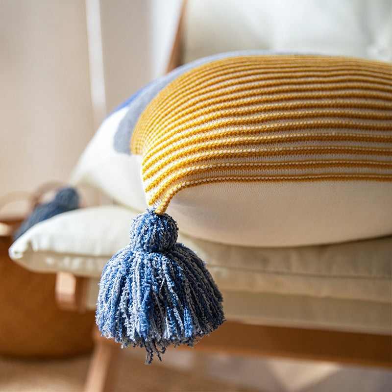 Wind Plush Tufted Pillow Living Room Sofa Cushion - Harmony Gallery